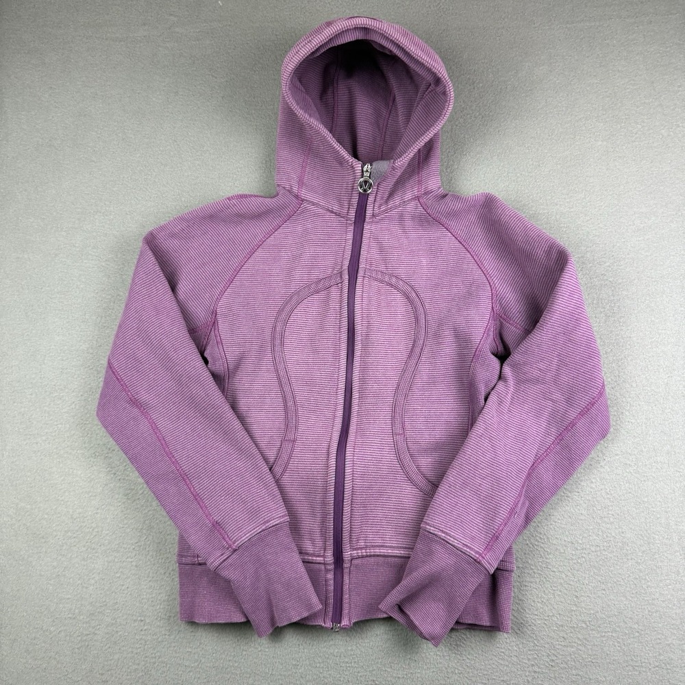 Lululemon Scuba Hoodie Womens 8 Dewberry Wee Zip Thick Heavy Gym Yoga‎ Purple